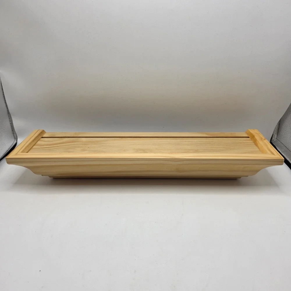 Restore & Restyle 18in Display Natural Pine Wood Floating Shelf Vintage 1999